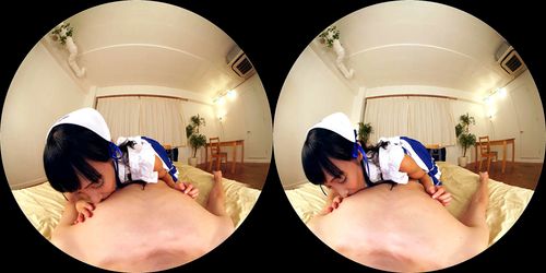 【VR】メイドコス痴女デリヘル 乳首責めVR 逢見リカ