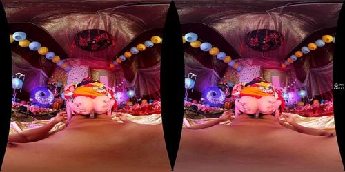 【VR】【若宮はずき】怪しいクスリでブッ飛んだ花魁のチ○ポを離さないガンギマリエッチ♡