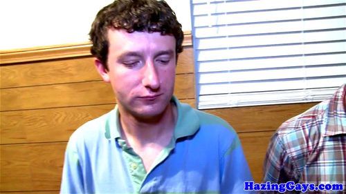 Watch Straight College Amateur Hazed Into Fraternity Gay