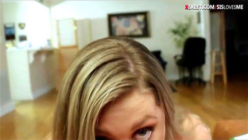 Watch Busty Blonde Teen Stepsis Addison Lee Slammed On The Couch