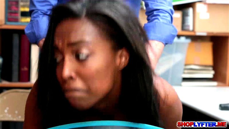 Black teen shoplifter Daya gets a steamy sex