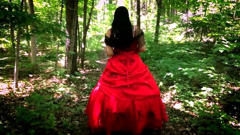 Watch ASMR Forest Walk Softly Spoken Red Dress Fabric Sounds Asian