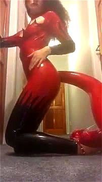 Red Latex Catsuit Anal - Watch Latex catsuit with blowup tail - Scum, Whore, Lowerclass, British  Asian, Anal, Babe Porn - SpankBang