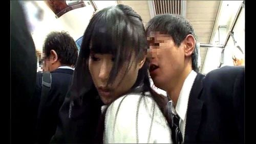 「今日も人多いナ…」大人しそうな清純派OLをチカン＞キレイな娘はおっぱいもピンクで大当たり♪