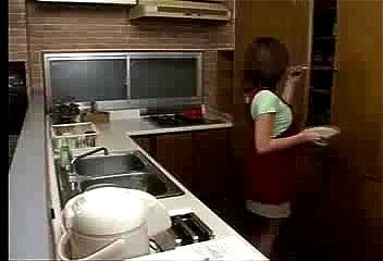 穴あきスク水で人妻ちゃんが精子貪っていくよ♡穴からはみ出るロケットおっぱい♪