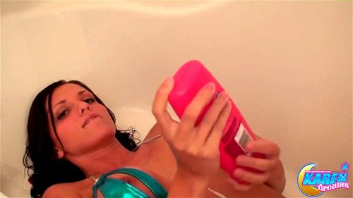 Watch Karen Dreams In The Bath Karen Shiny Fetish Porn SpankBang