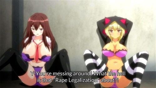 【エロアニメ】あららこんな法律が成立されちゃったか♪若い女を犯しまくっても逮捕されないなんてスゴイ世の中だ