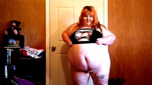 Watch Cute BBW Feedee Strips Fat Ssbbw Obese Feedee Fat Belly