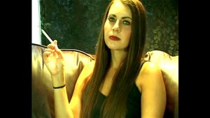 Smoking fetish brunette faith classic