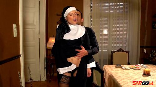 Erection In Front Of Nun