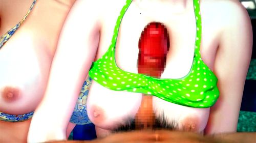 【時間停止】変態がプールでJKの口に肉棒を突っ込む！ピチピチボディが精液まみれ！