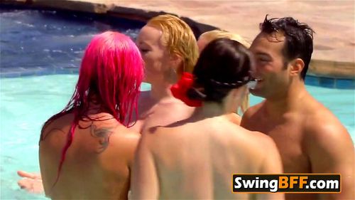 Swinger pool party