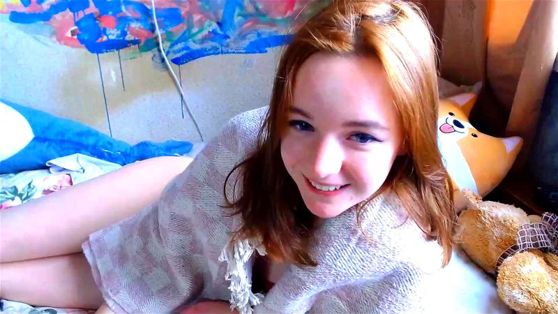 Russian redhead teen Manekinekoo webcam tease 3/3