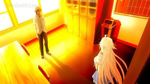 【エロアニメ】爆乳女教師が教室で生徒に犯される、、、♥