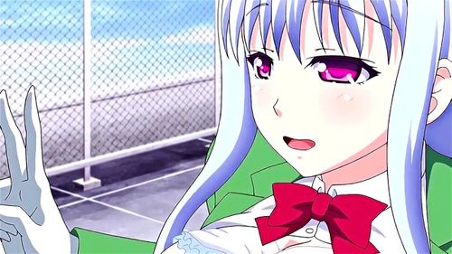 『あぁん！いっぱい出てる❤』屋上でSEXする淫乱JK！パイパンマ○コに生中出し！