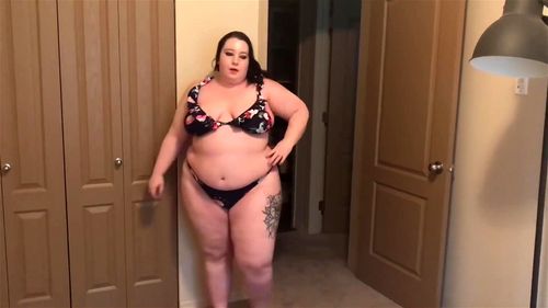 Watch Bikini Of Belly Weight Ssbbw Belly Inflation L Eat Fastfood