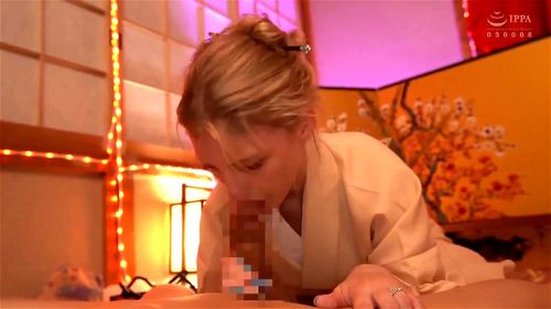 【手コキ射精】金髪美女の乳首舐め手コキで射精ｗ【洋モノ】