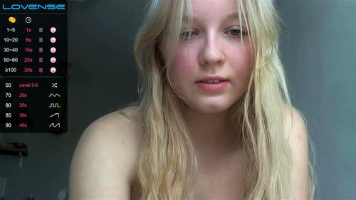 Blonde teen Nordmermaid webcam tease 1/7