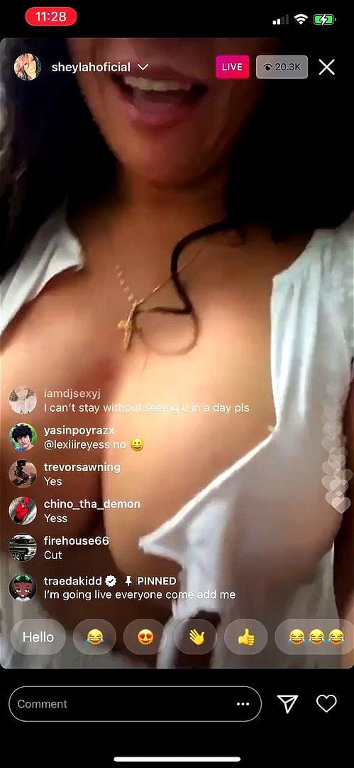 Big Tits Instagram Live