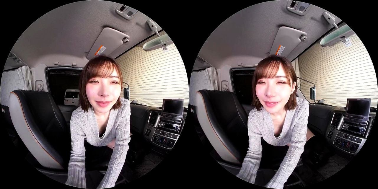 「…っ！あぅ…ッん…っ！ひっ…！！」☆深田えいみ☆車という狭い密室でおねだりという設定が、VRにぴったりで、エロい