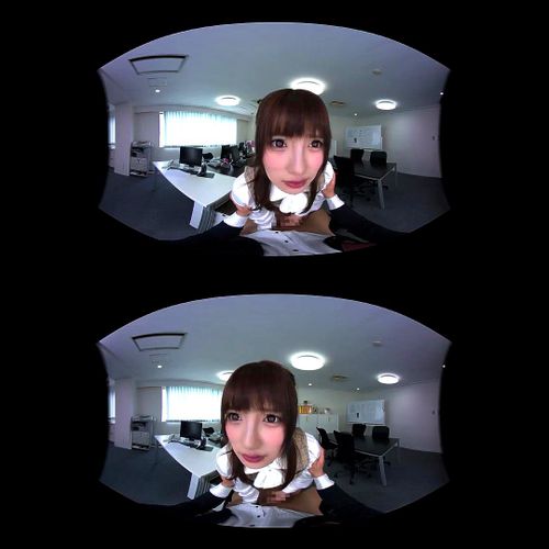 【ＶＲ】社内不倫中出しセックス！社内で美人のOLはるかちゃんと誰も居ないオフィスで！