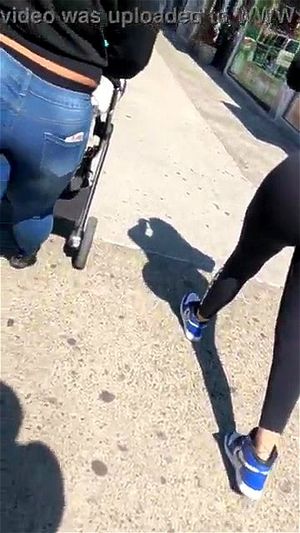 Candid asses video with the amateur runners in tight pants 8u