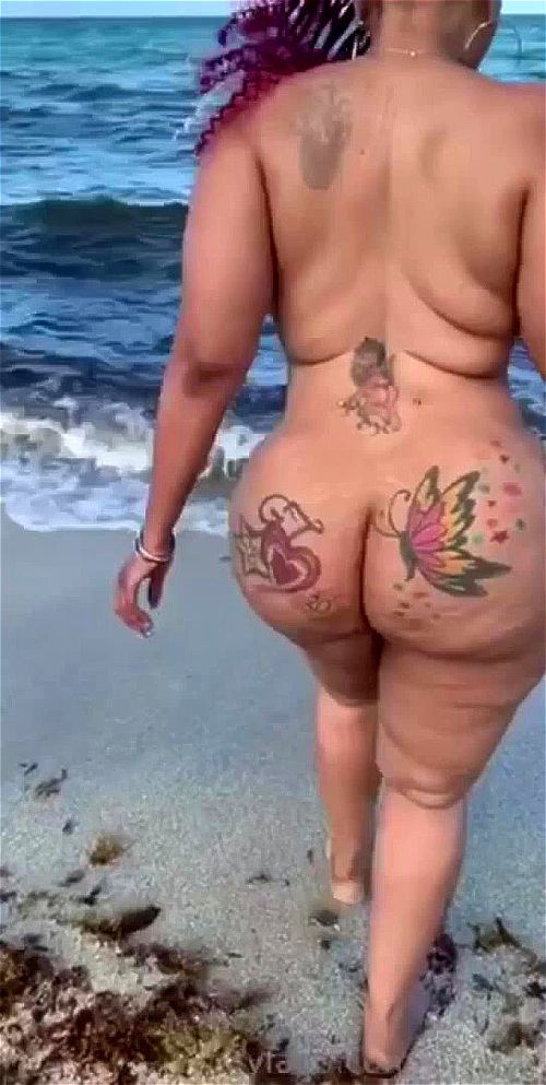 Watch Big Booty On The Beach