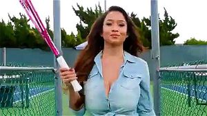 Star asian tennis big breasted Japanese See