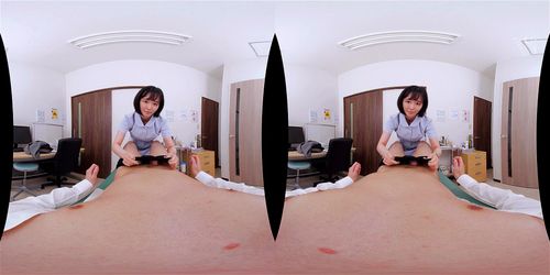 【ＶＲ・三宮つばき】キレイな顔、優しい瞳、穏やかな声に即勃起！超献身的な白衣の天使とエチエチ入院性活！
