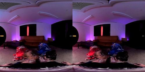 【蛇舌妖怪 VR】長ーい舌で舐めて舐めて舐めまくるハーレムVR 辻井ほのか 川菜美鈴 ｺﾞｰｸﾞﾙ不要 ﾊﾞｲﾉｰﾗﾙ音声 3分動画