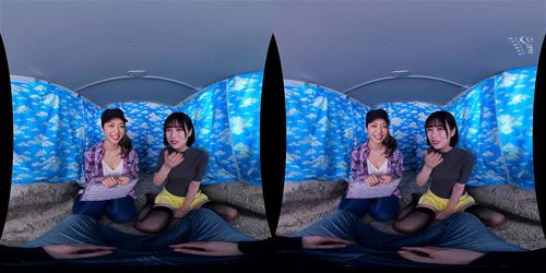 【天馬ゆい】VR！モニタリングAV！仲の良い女友達とまさかのAV出演体験！友達同士の男女がザーメンをある一定の量を溜めるまでワンボックスカーから出れませんチャレンジ！！