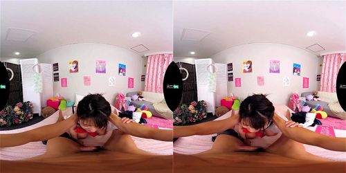 【渚みつき】VR！お触り禁止、本番禁止のJKリフレ店で新人に媚薬を飲ませ生ハメ中出し！絶頂連発するキメセク汗だくSEX！！