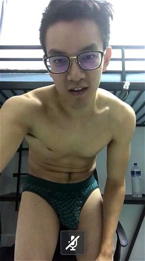 asian gay cum in swimsuit