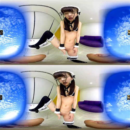【VR あべみかこ パイパンロリ】ちっぱいパイパンのロリっ娘メイドと二人っきりの濃厚時間 こんなカラダに中出ししていいんだろうか バイノーラル VRゴーグル不要 4K高画質 30分フル動画