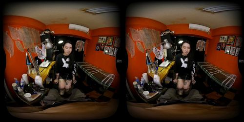 【VR 生セクできるタトゥースタジオ】蒼井優に激似 水森翠 全身タトゥー 顔面ピアス 日本のAVもここまできたか！ 遂に世界と肩を並べましたね! 4K高画質 ﾊﾞｲﾉｰﾗﾙ VRｺﾞｰｸﾞﾙ不要 28分ﾌﾙ動画