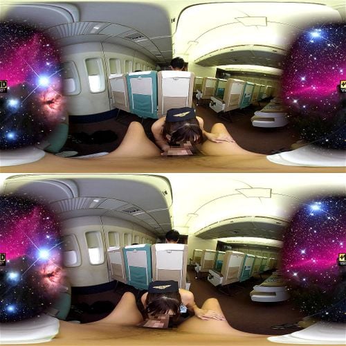 【VR】【鈴木真夕】巨乳スチュワーデスのリピートしたくなる神接客！フェラにパイズリに快適な空の旅w